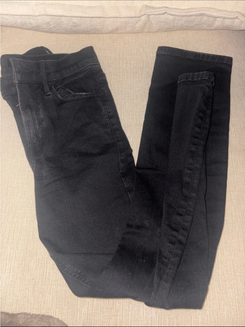 MOTHER Black Skinny Jeans